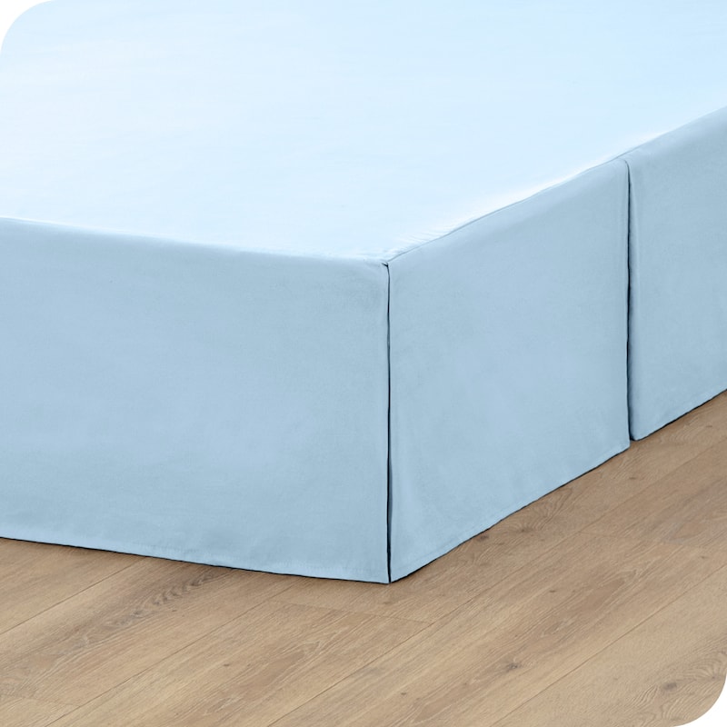 Bare Home Pleated Bed Skirt - 15-Inch Tailored Drop Easy Fit