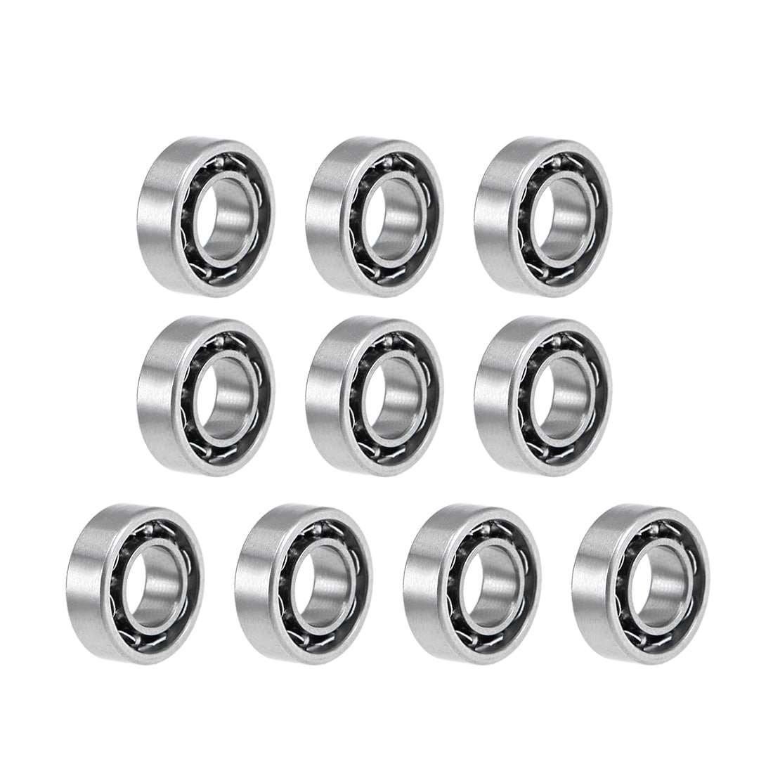 お見舞い Open 3x6x2mm Z2 Bearings Ball MR63K Type 10pcs Steel Chrome 小物