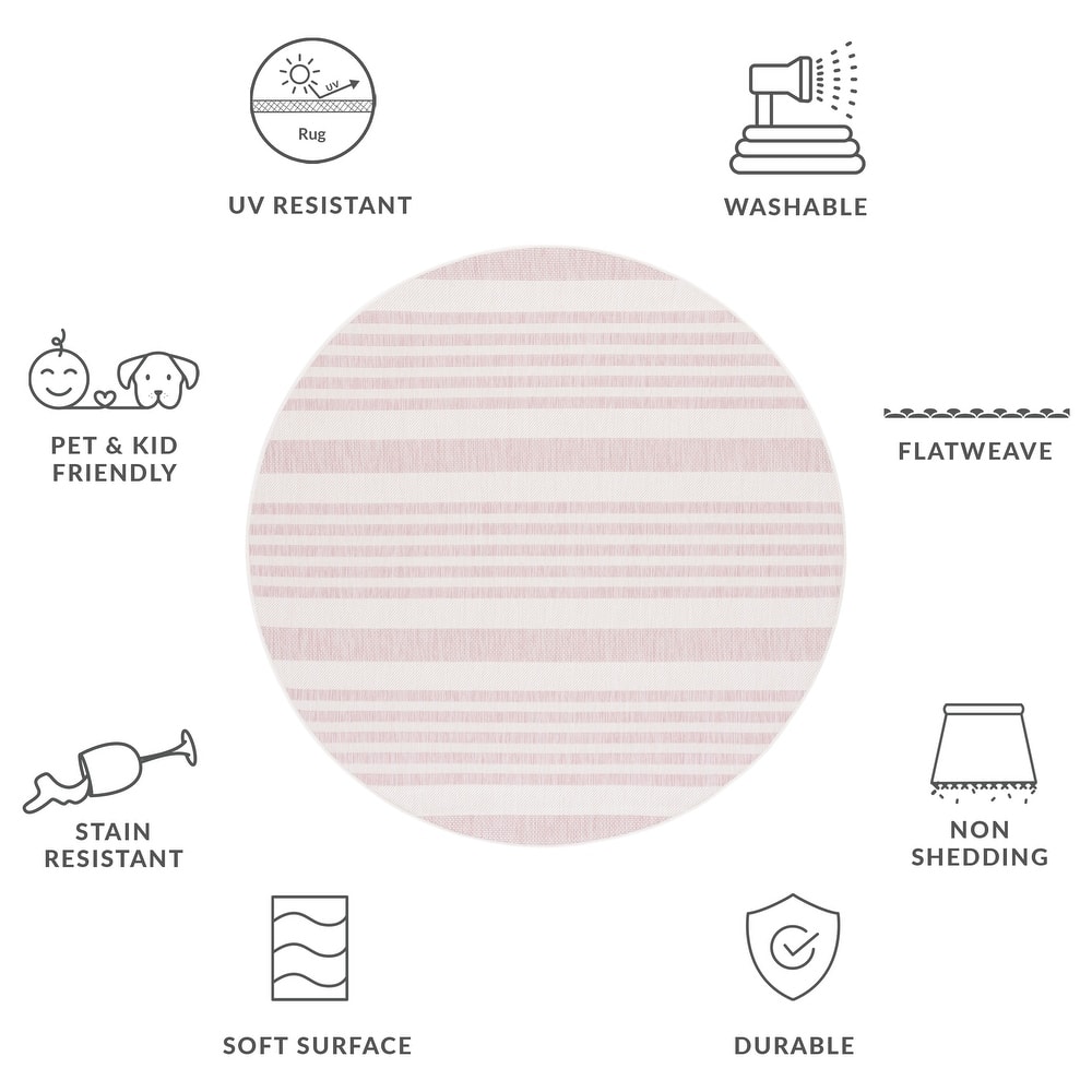 SAFAVIEH Courtyard Grietje Indoor /Outdoor Waterproof Patio Backyard Rug