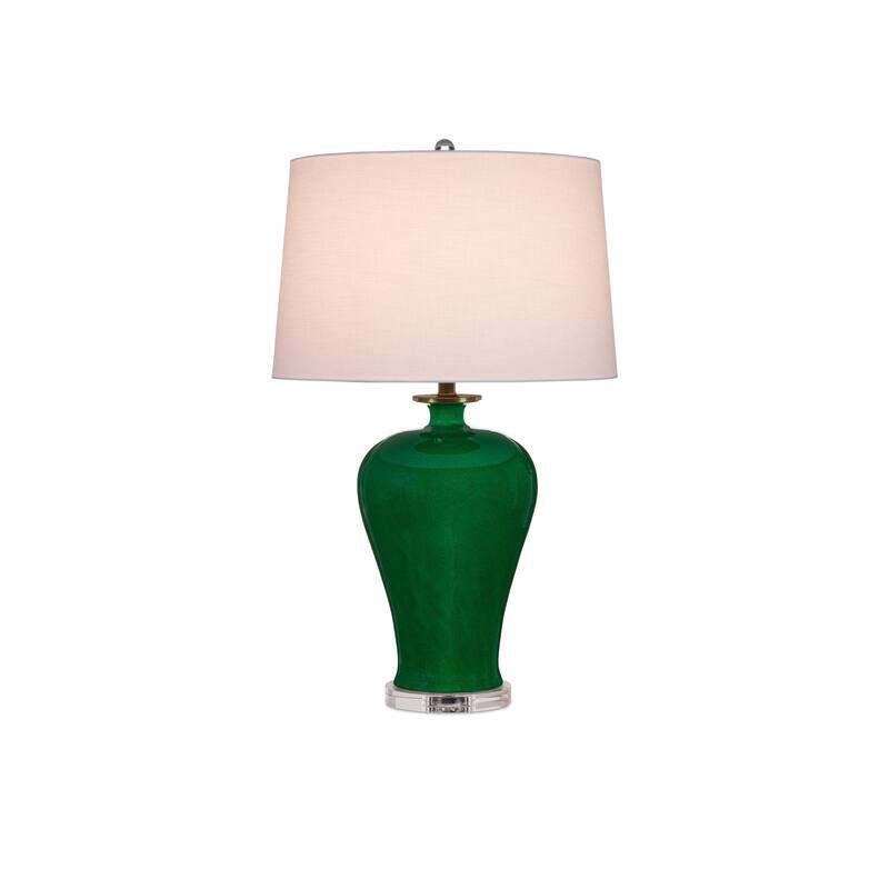 Currey & Company Imperial Green Table Lamp - 31"h x 19"dia