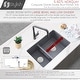 preview thumbnail 7 of 17, STYLISH 27 inch Composite Granite 60/40 Double Bowl Dual Mount Sink - 27" x 18" x 9.5"