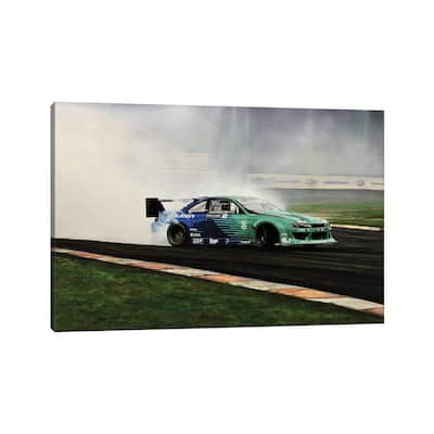 iCanvas "James Deane Drift Car" by J.Bello Studio Canvas Print