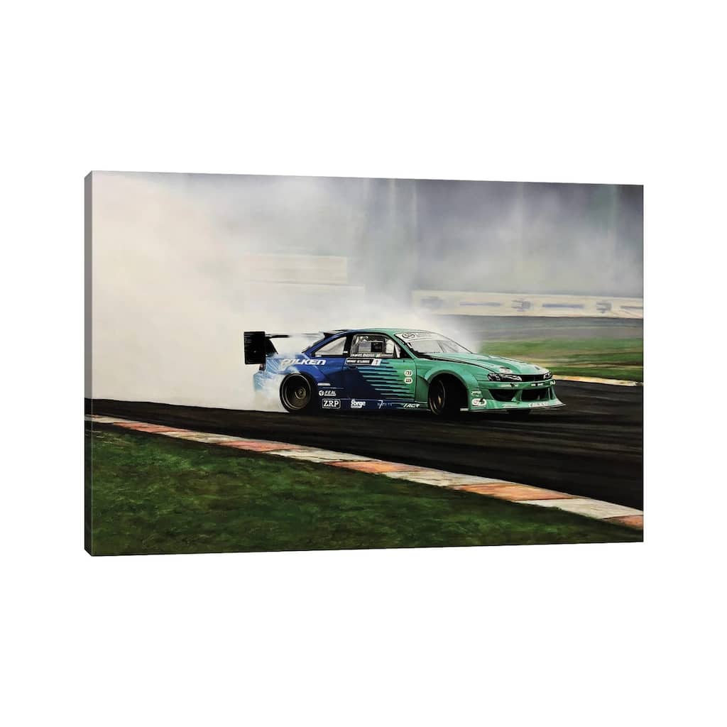 iCanvas "James Deane Drift Car" by J.Bello Studio Canvas Print