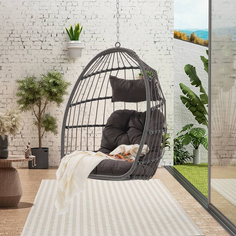 Outdoor Garden rattan Egg Swing Chair