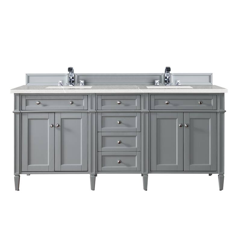 James Martin Vanities Brittany 72" Double Vanity, Urban Gray