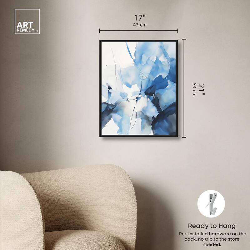 Fleur Bleue II Canvas by Art Remedy