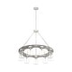 preview thumbnail 9 of 14, Hunter Devon Park 9-Light Chandelier, Wagon Wheel - Dining Room - Rustic, Farmhouse, Clear Glass