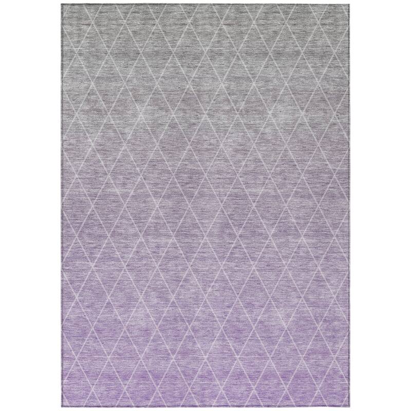 HomeRoots Geometric Transitional Rectangle Outdoor Rug