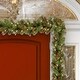 preview thumbnail 1 of 2, Pre-lit Silver Bristle Spruce 9-foot Garland with Cones - Green