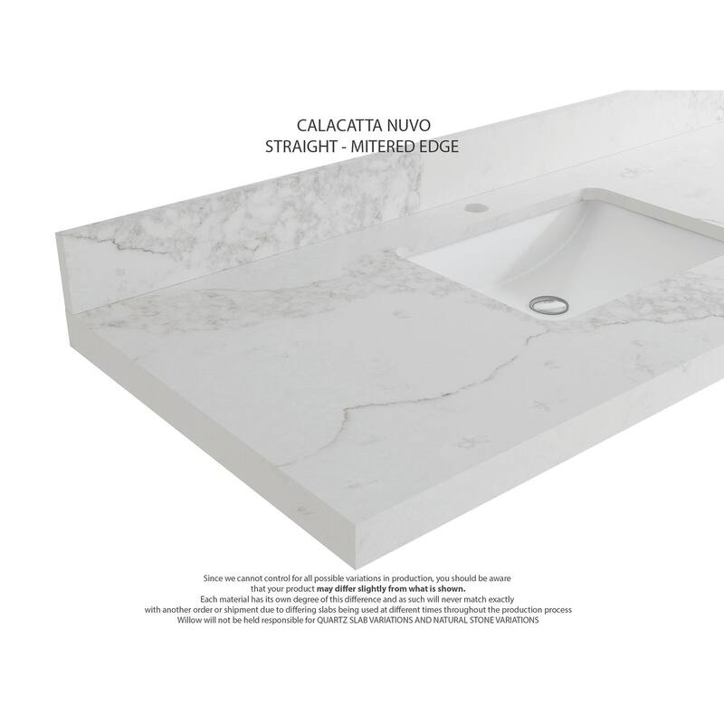 Willow Collections 36 in. W x 22 in. D Cambridge Right Offset Sink Bathroom Vanity with Countertop