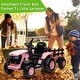 preview thumbnail 15 of 25, Kids Ride on Tractor with Detachable Trailer and Remote Control