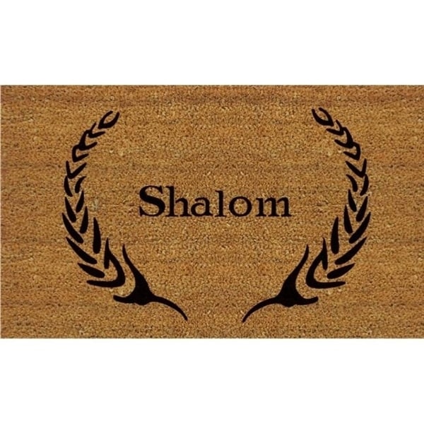 Home & More 12084 Coir and Vinyl Shalom Doormat