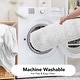 preview thumbnail 30 of 110, Deconovo Non Slip Chenille Striped Bath Mat Soft Durable