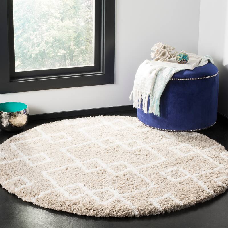 SAFAVIEH Handmade Toronto Shag Welmoet Polyester Rug