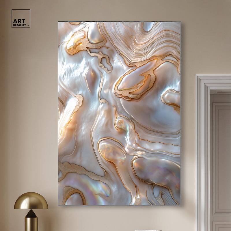 Fluid Preciousness I Canvas by Art Remedy, Gallery Wrapped