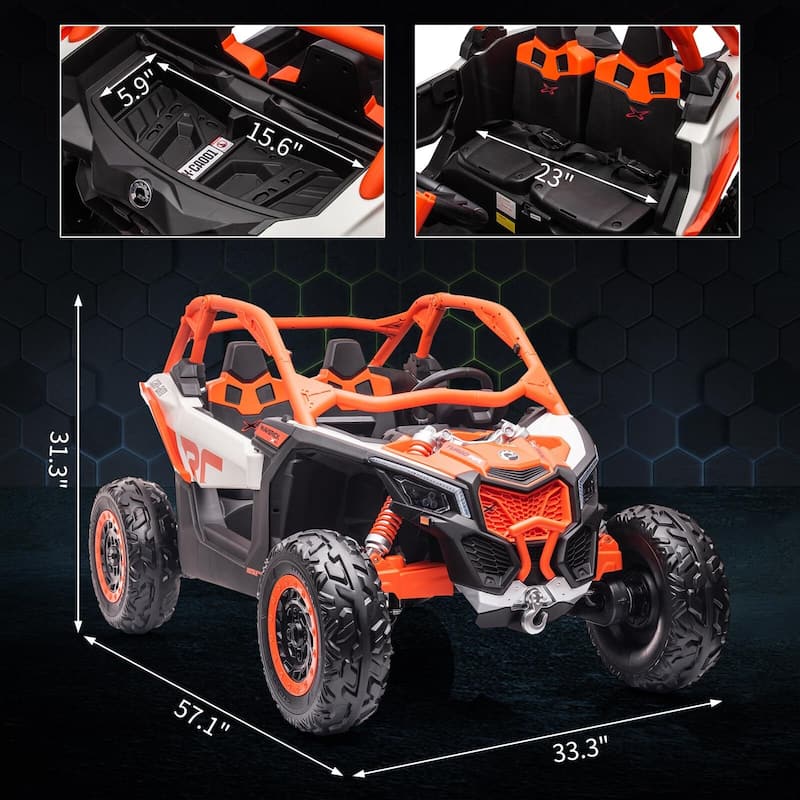 Licensed BRP Can-Am 24V 2 Seater Kids UTV Ride on Car with Remote Control
