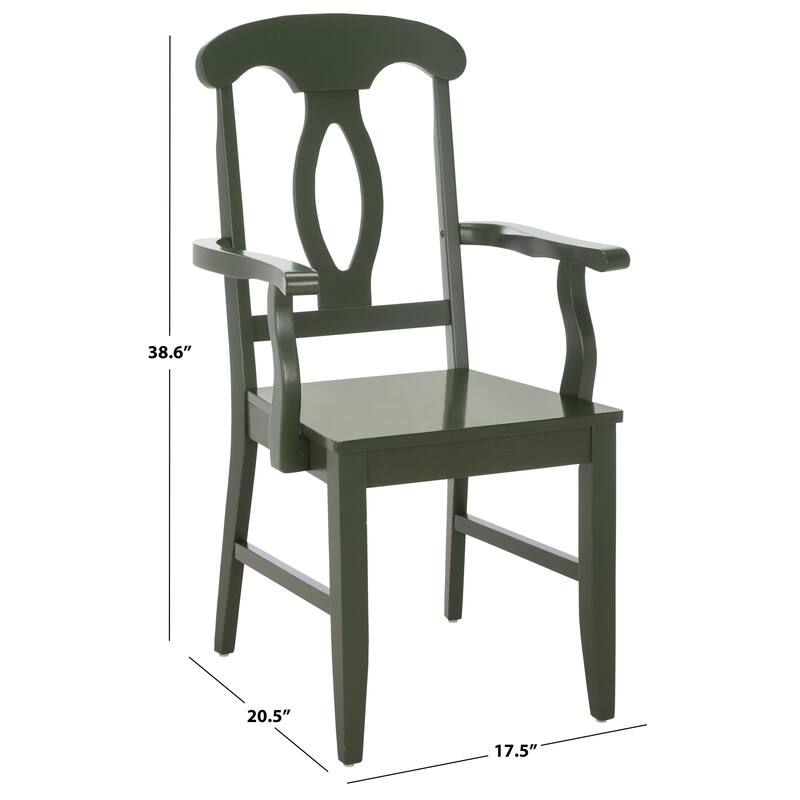 SAFAVIEH Home Hannelore Arm Chair - 18"W x 21"D x 39"H