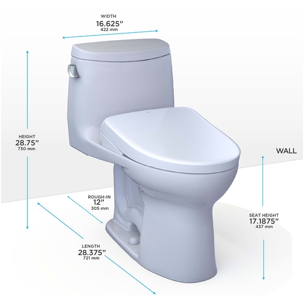 TOTO WASHLET+ UltraMax II One-Piece Elongated 1.28 GPF