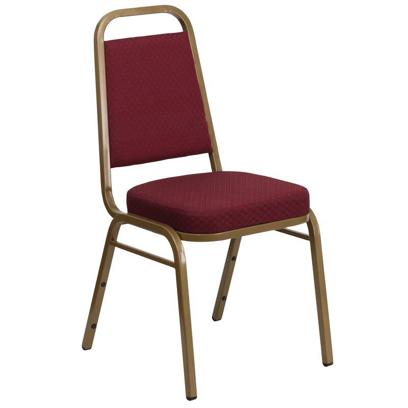 4 Pack Trapezoidal Back Stacking Banquet Chair - 20.25"D x 17.5"W x 36"H