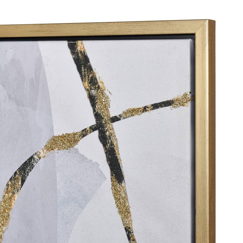 Elk Home Kenner Gray Fabric 39.25 Inch Wide Wall Art