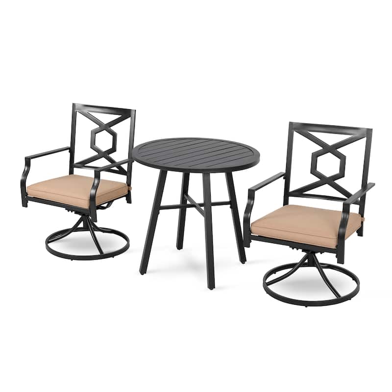 Outdoor Set With Swivel Chairs