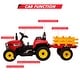 preview thumbnail 12 of 23, Lorise 35W Battery Powered Electric Tractor with Trailer for Kids 3-6 Years - 54"L x 20"W x 21"H