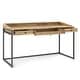 Thumbnail 28, WYNDENHALL Brinkley SOLID ACACIA WOOD Modern Industrial 60 inch Wide Writing Office Desk. Changes active main hero.