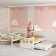 preview thumbnail 6 of 18, Costway Twin Over Twin Bunk Bed with Twin Trundle Solid Wood Frame - See Details