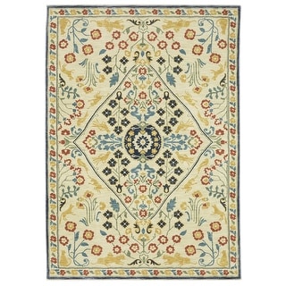 Style Haven Federica Bohemian Medallion Ivory/ Multi Fringe Edge Area ...