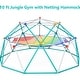 preview thumbnail 3 of 7, Hapfan Jungle Gym, Upgraded 10FT Climbing Dome with Netting Hammock Outdoor Play Equipment for Kids 3-12 - N/A