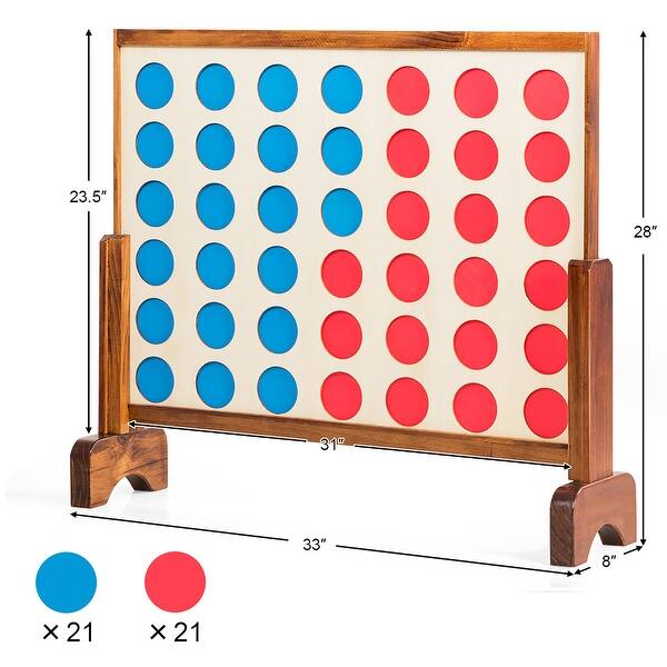 Giant 4 in A Row Game Set 4 in A Row for Kids and Adults - Bed Bath ...