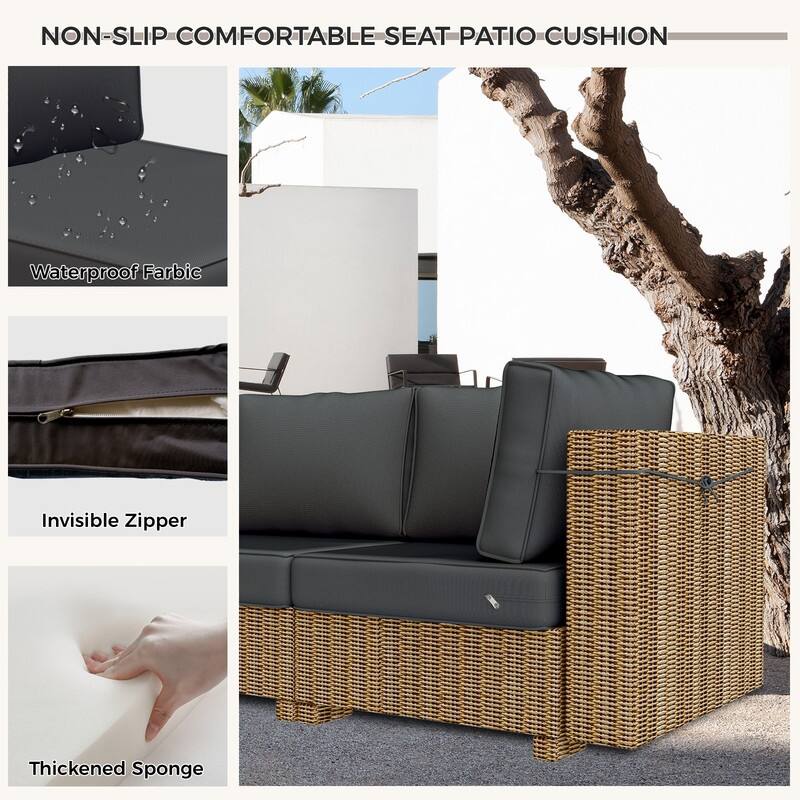 14 Piece Outdoor Furniture Replacement Cushions,Patio Seat Cushions