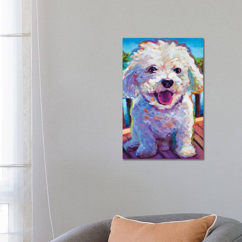 iCanvas "Bichon Frise" by Robert Phelps Canvas Print - 26x18x1.5