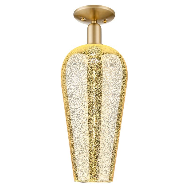 Innovations Lighting 716-1C-G456-8ME Chelsea 8" Wide Semi-Flush - Champagne Bronze