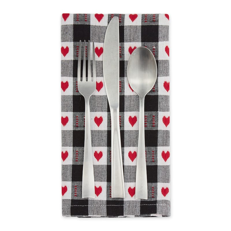 DII Valentines Day Print Napkin (Set of 6)