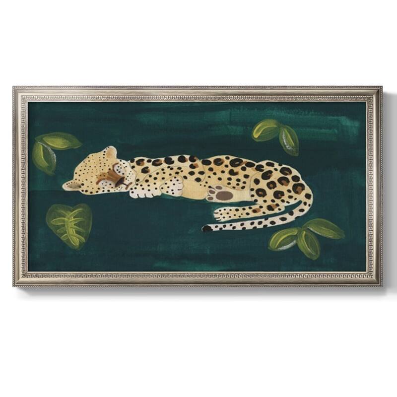 Lethargic Leopard II Premium Framed Canvas- Ready to Hang