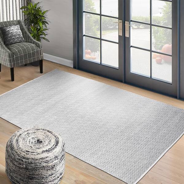 Loombloom Hand Woven Chloe Design Diamond Flat Weave Wool Traditional Oriental Area Rug Overstock 32110200