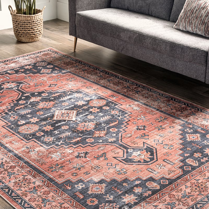 Nuloom Astra SplashGuard Traditional Machine Washable Area Rug