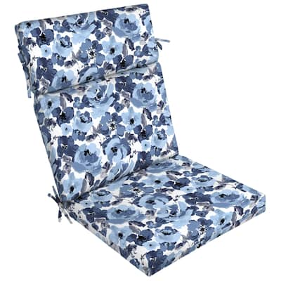 Arden Selections Bue Garden Floral Dining Chair Cushion - 44 in L x 21 in W x 4.5 in H