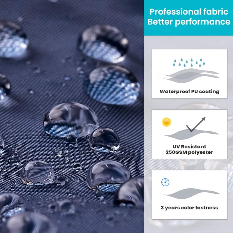 Pellebant Outdoor 10X13 FT Dual Top Patio Offset Umbrella 360 degrees Rotation with No Base