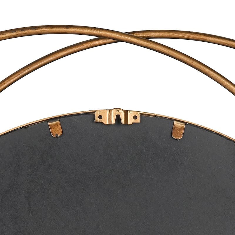 Elk Home Jeno Brass Finish Metal 27.75 Inch Wide Mirror