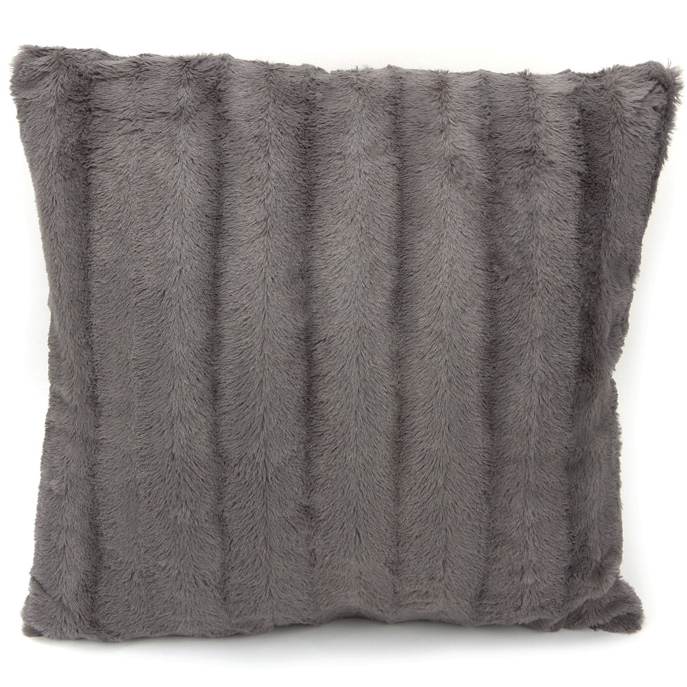 Grey Faux Fur Throw Pillows - Bed Bath & Beyond