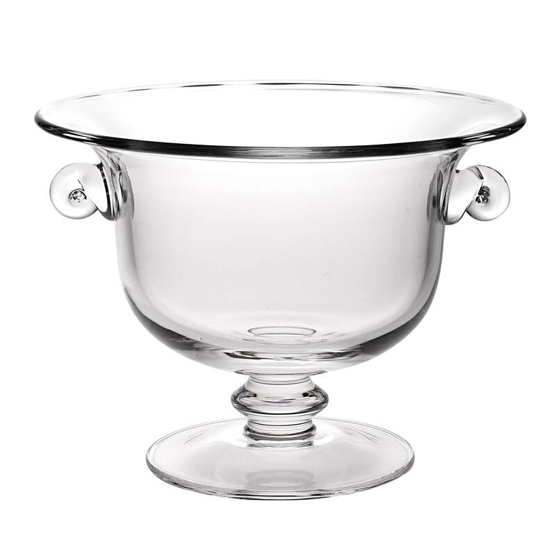13" Mouth Blown Crystal Trophy Centerpiece Fruit or Punchbowl - 13