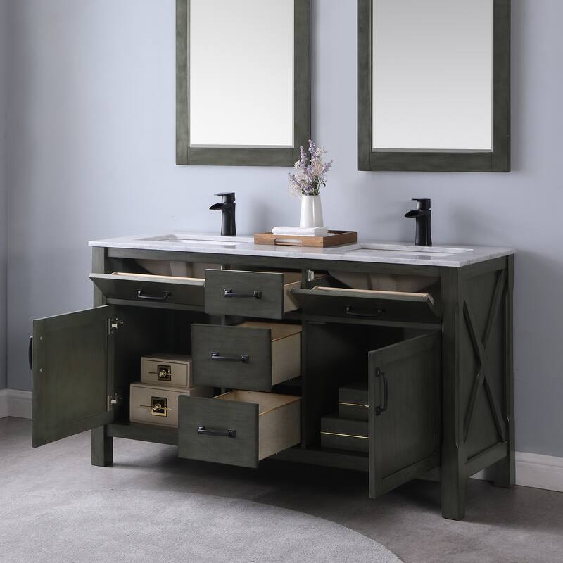 Altair Maribella Double Bathroom Vanity Set