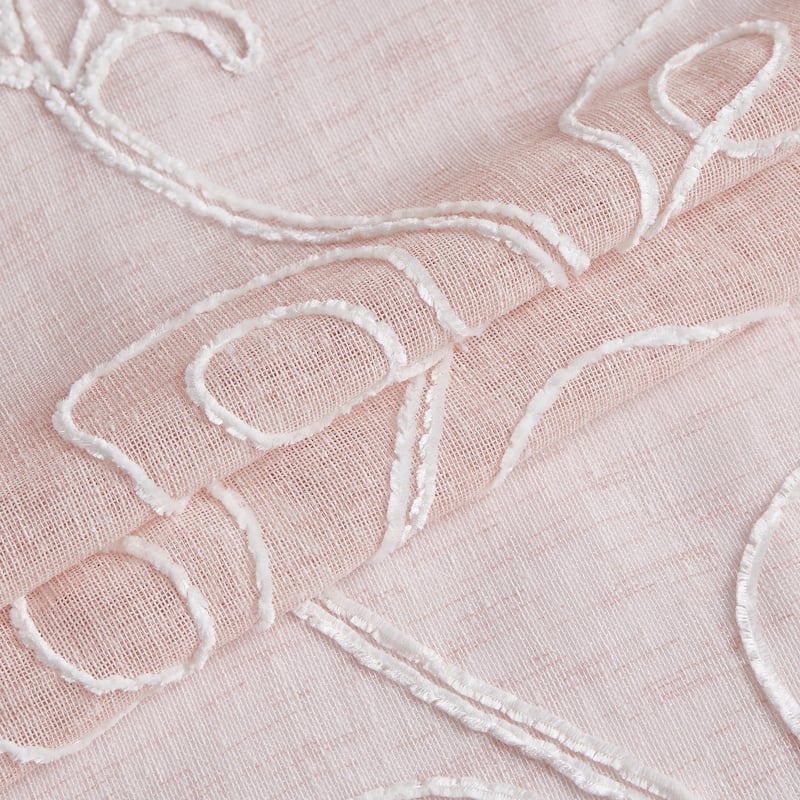 Dainty Home Stella Chenille Embroidered Shower Curtain