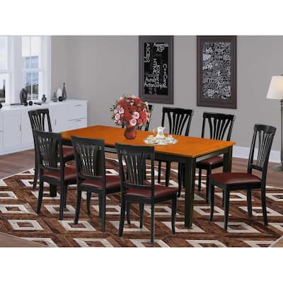 Dinette Set Table and 8 Chairs - Kitchen Dining Room Set - Modern Style