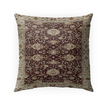 OUSHAK BURGUNDY Indoor|Outdoor Pillow By Kavka Designs