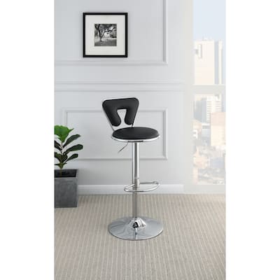 Bar Stools Set of 2, Adjustable Counter Low Back Bar Chairs with Footrest, Kitchen Island Stools with Metal Frame