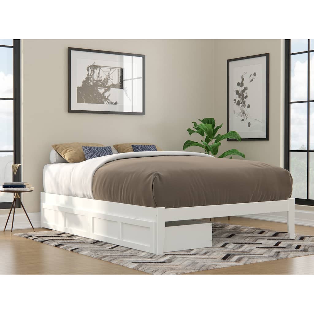 AFI Colorado Platform Bed with Storage and Charging Station