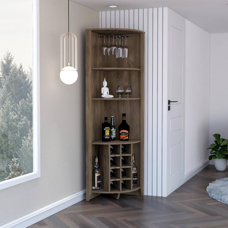 Essential Corner, Wine Rack, Two Side Shelves